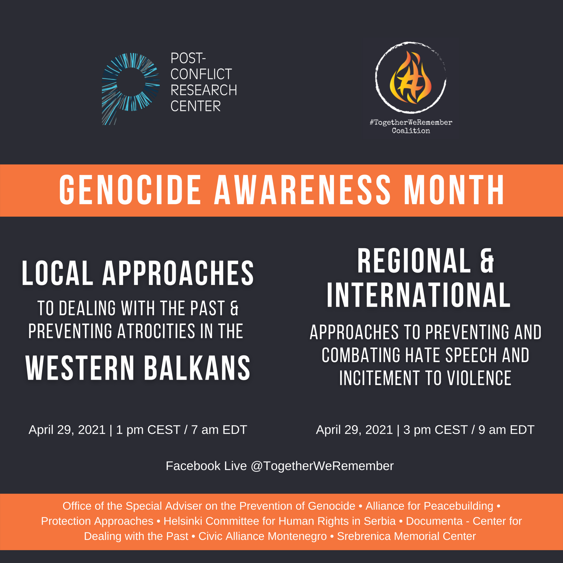 Genocide Awareness Month Post Conflict Research Center